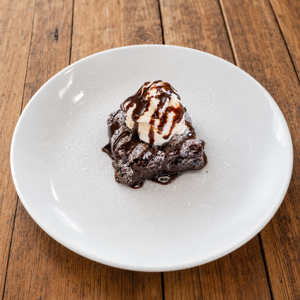Double Chocolate Chip Brownie.
