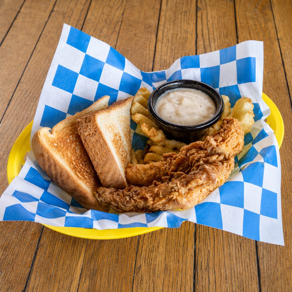 Kids Chicken Strips.