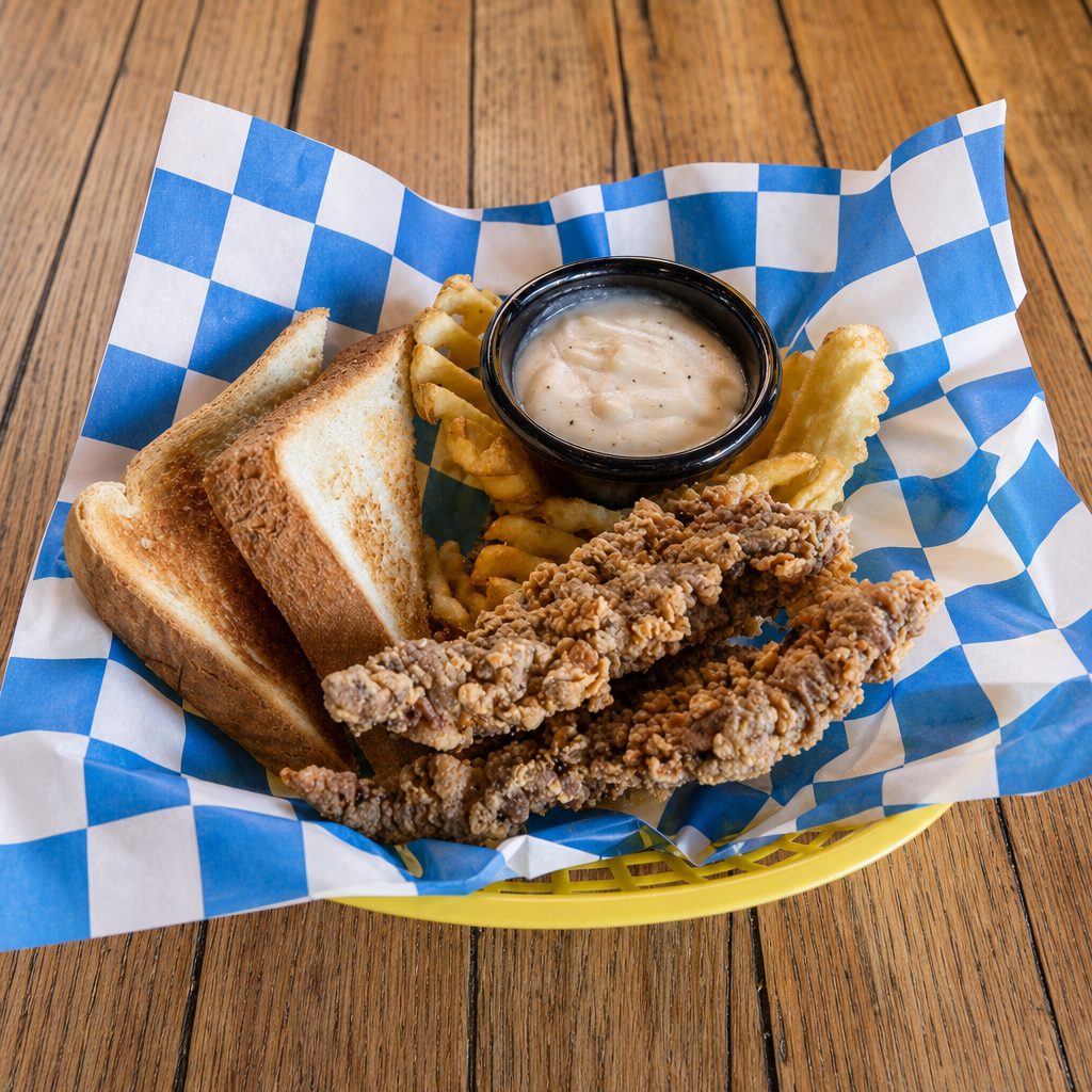 Kids Steak Fingers.