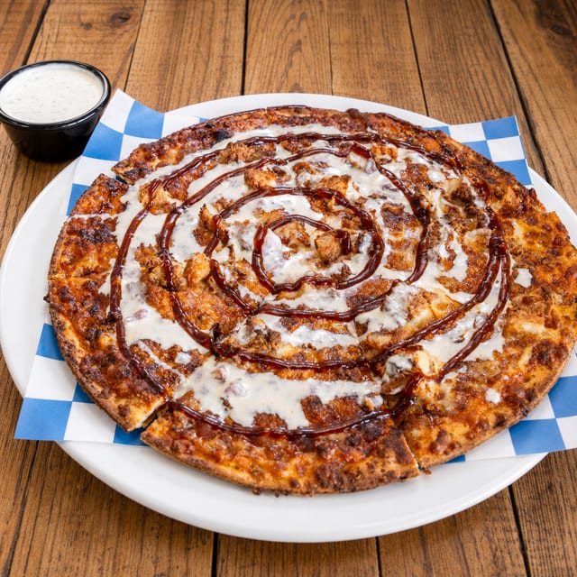 BBQ Chicken Pizza.