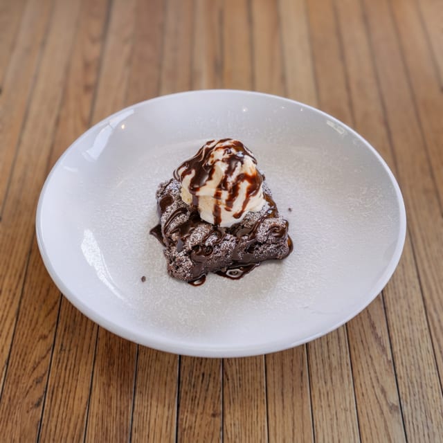 Double Chocolate Chip Brownie.