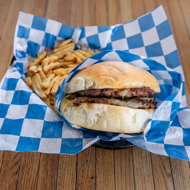 Mushroom Swiss Burger.
